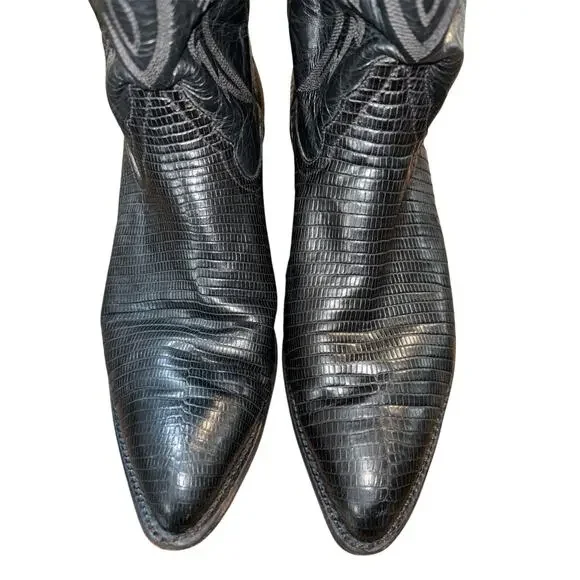 Tony Lama Western Leather Cowboy Boots Size 9.5